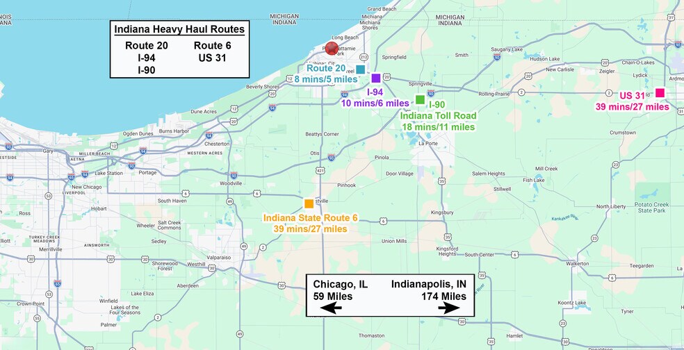 More Photos Of 1702 U.S. 12 Hwy, Michigan City Land For Sale