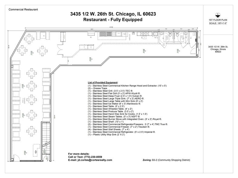 More Photos Of 3435 1/2 W 26th St, Chicago Storefront Retail Office For Lease