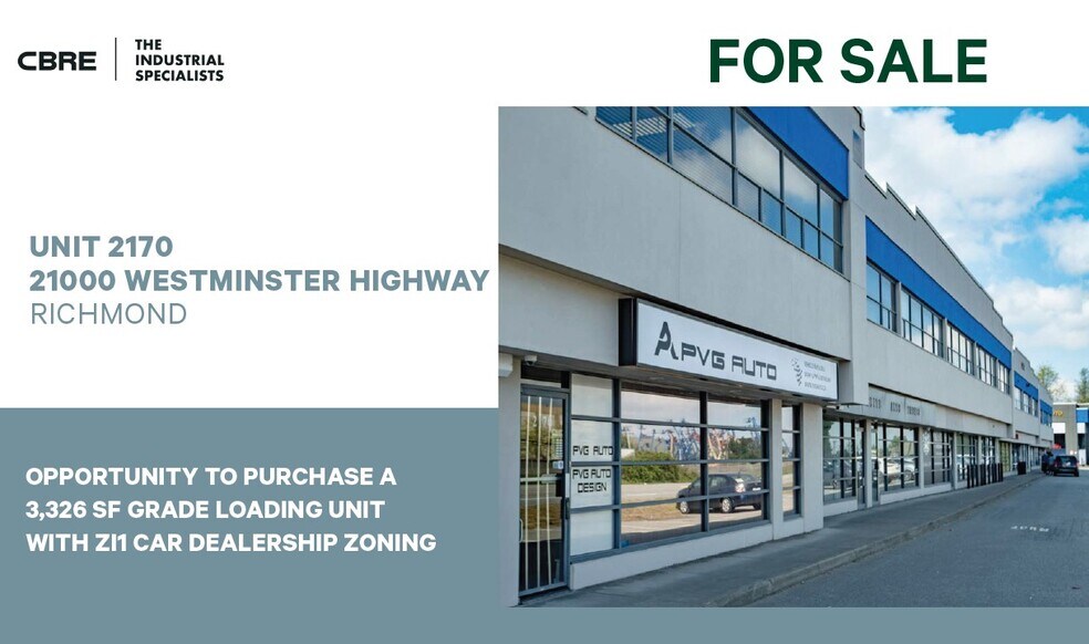 More Photos Of 21000 Westminster Hwy, Richmond Warehouse For Sale