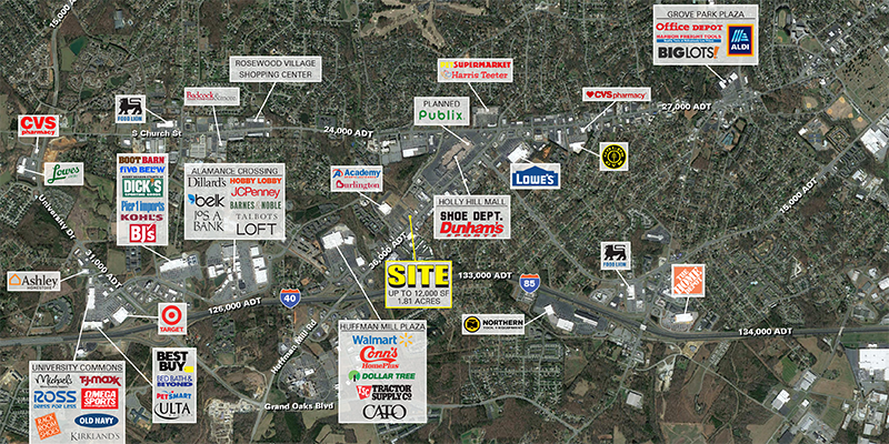 More Photos Of 521 Huffman Mill Rd, Burlington Restaurant For Lease