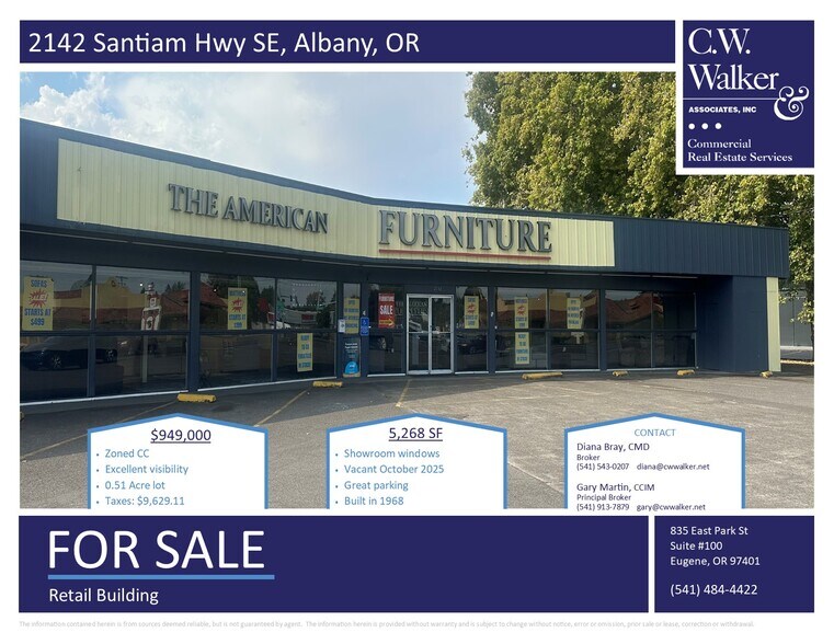 Primary Photo Of 2142 Santiam Hwy SE, Albany Freestanding For Sale