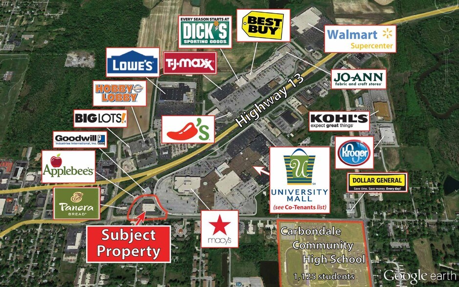 More Photos Of 1130 E Walnut St, Carbondale Freestanding For Lease