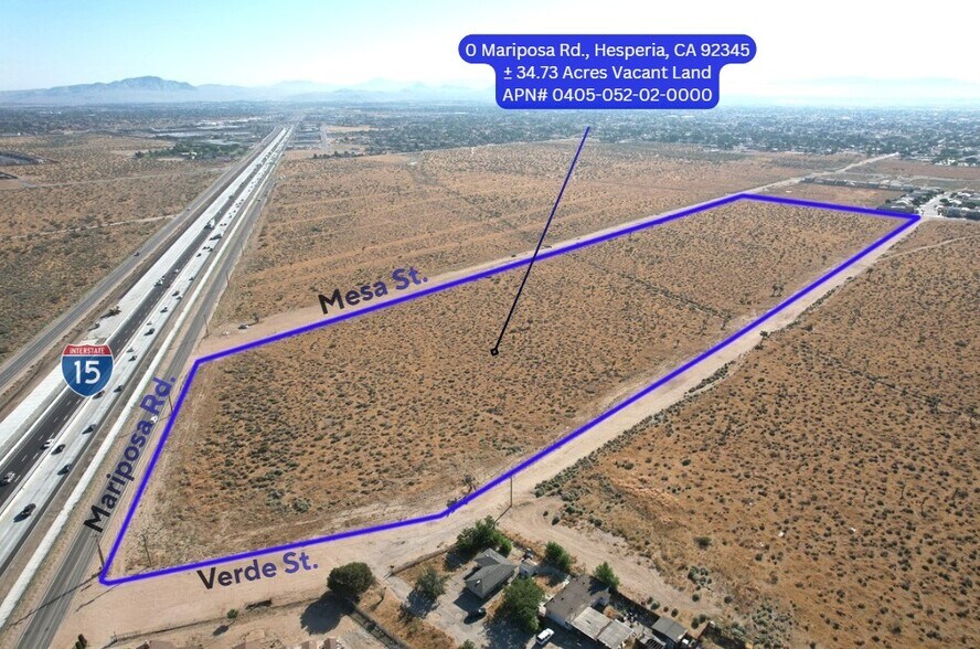 More Photos Of 34.73-Acres Mariposa Rd & I-15 FWY, Hesperia Land For Sale