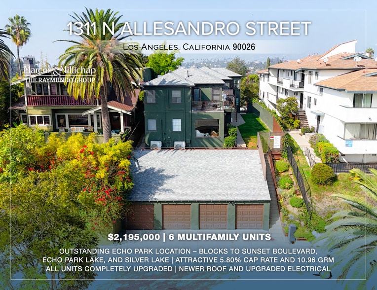 Primary Photo Of 1311-1315 N Allesandro St, Los Angeles Apartments For Sale