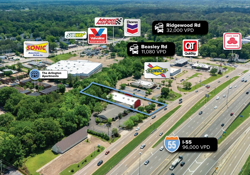 More Photos Of 6036 I-55, Jackson General Retail For Sale