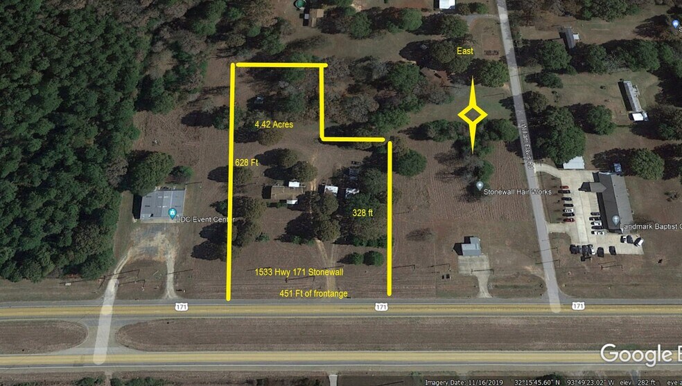 Primary Photo Of 1531 Highway 171, Stonewall Land For Sale