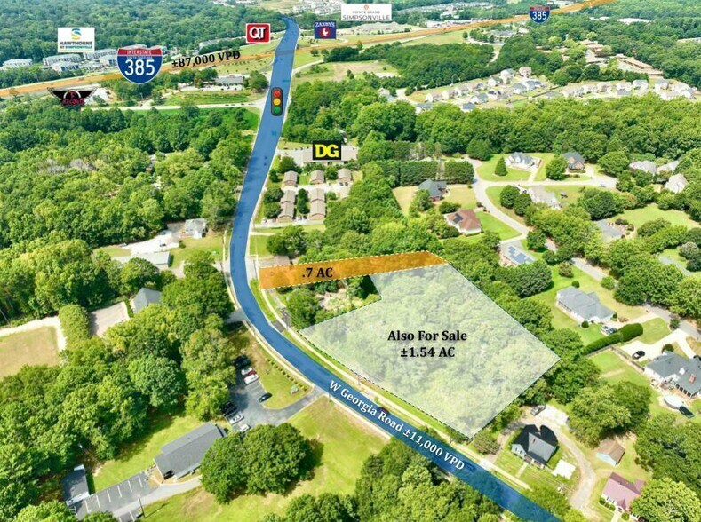 Primary Photo Of 316 W Georgia Rd, Simpsonville Land For Sale
