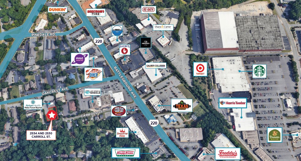 More Photos Of 2534 & 2530 Carroll St, Greensboro Land For Sale