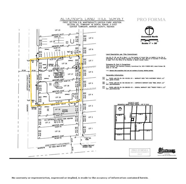 Primary Photo Of 2225 Meridian, Indianapolis Land For Sale