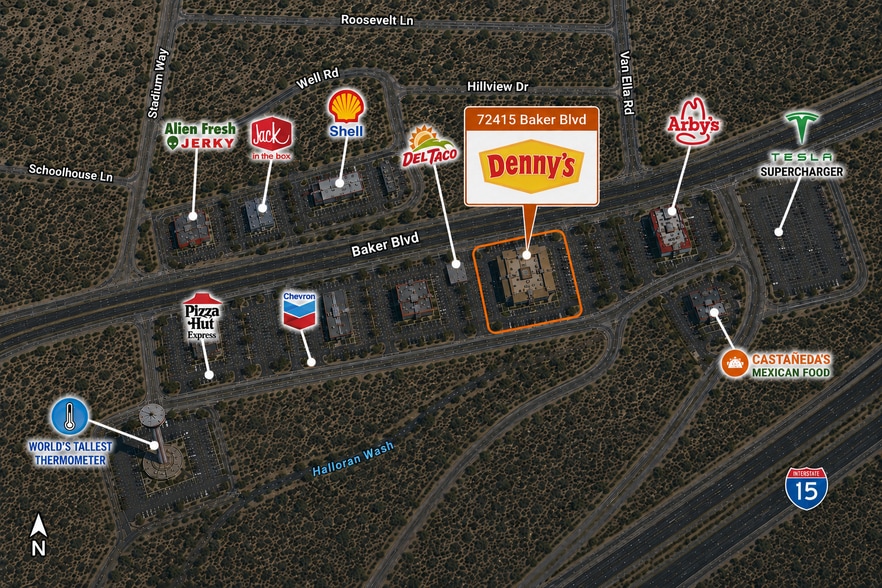 More Photos Of 72415 Baker Blvd, Baker Restaurant For Sale