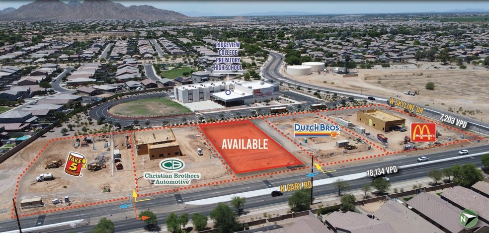 Primary Photo Of SWC GARY ROAD & SKYLINE DRIVE @ GARY RD & SKYLINE DR, San Tan Valley Land For Lease