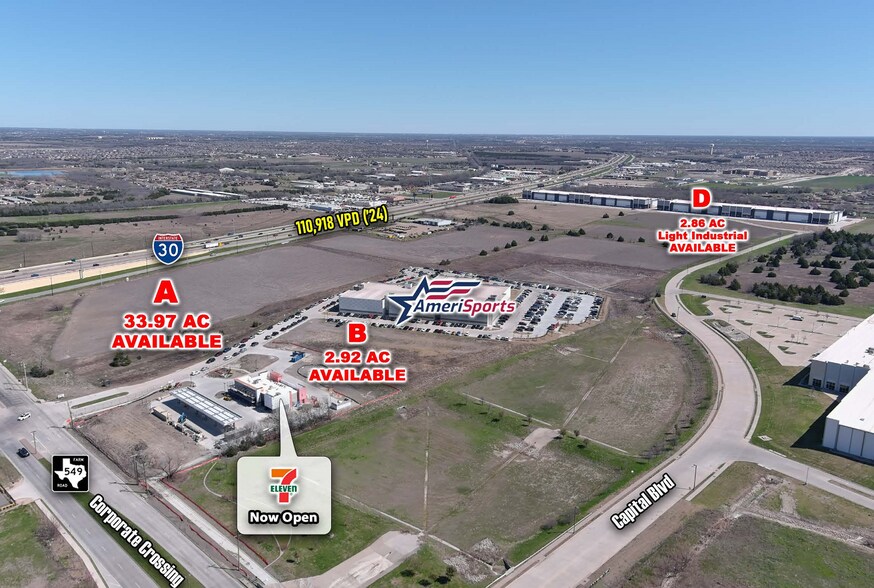 More Photos Of I-30 & Corporate Crossing, Rockwall Land For Lease
