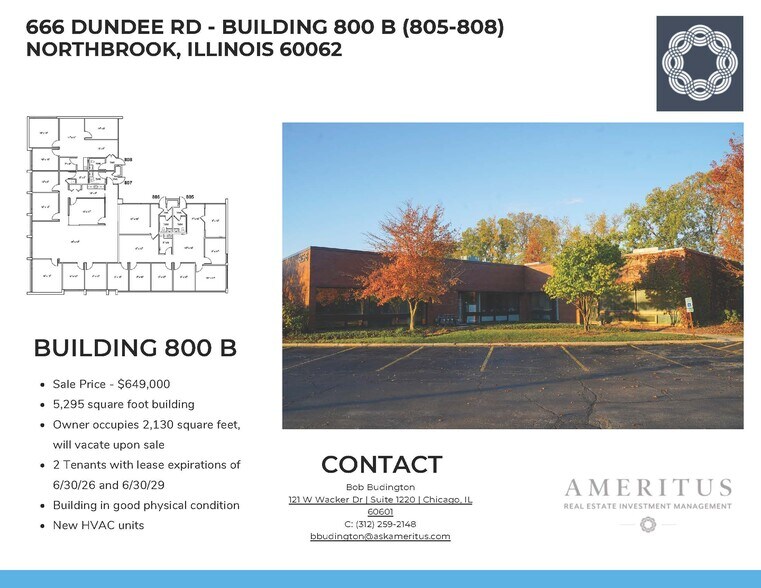 Primary Photo Of 666 Dundee Rd, Northbrook Office For Sale