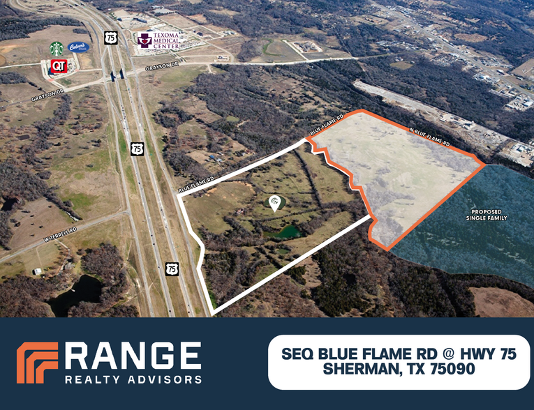 Primary Photo Of Blue Flame Road @ Highway 75, Sherman Land For Sale