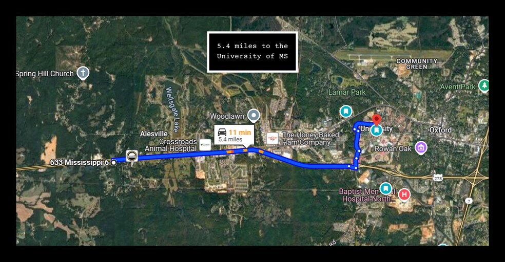 More Photos Of 633 MS-6 Hwy, Oxford Land For Sale