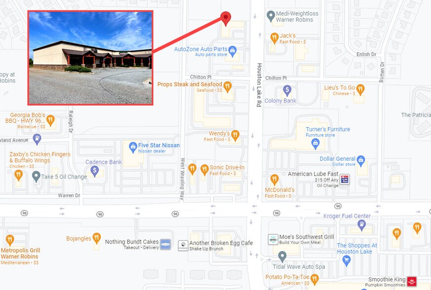 More Photos Of 1281 S Houston Lake Rd, Warner Robins Restaurant For Lease