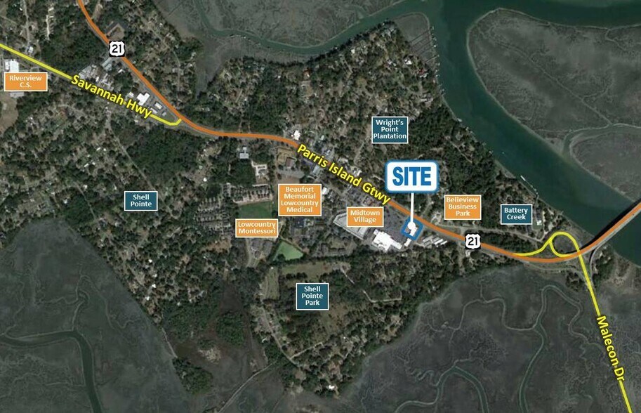 More Photos Of 864 Parris Island Gtwy, Beaufort Storefront For Lease