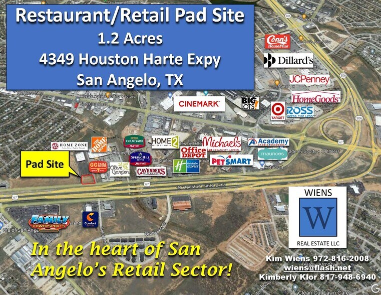 Primary Photo Of 4349 Houston Harte expy, San Angelo Land For Sale