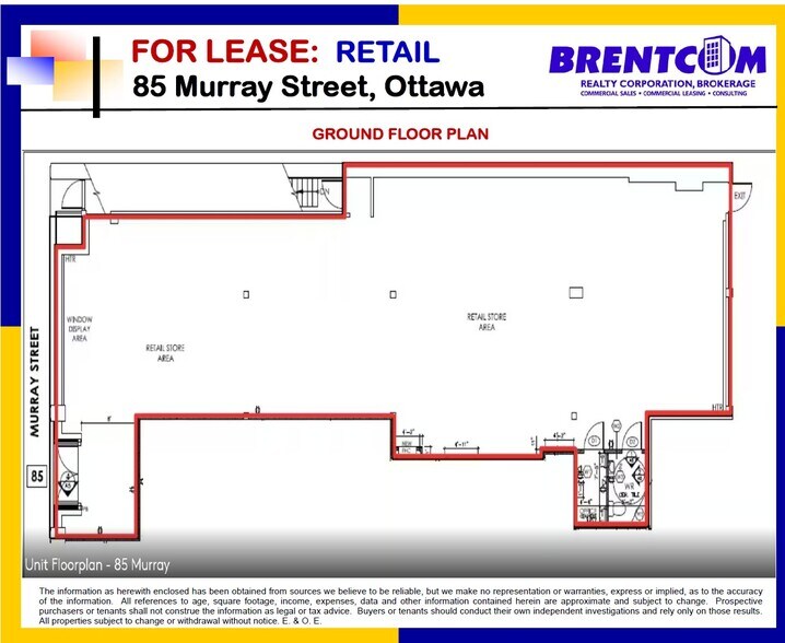 More Photos Of 85 Murray St, Ottawa Storefront Retail Residential For Lease