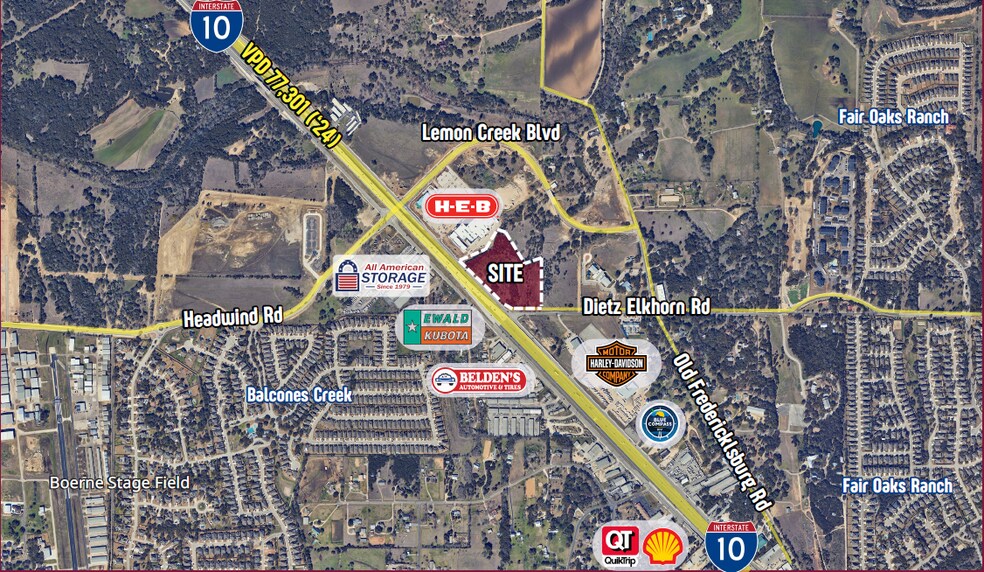 More Photos Of IH 10 W & Dietz-Elkhorn Rd, Boerne Land For Sale