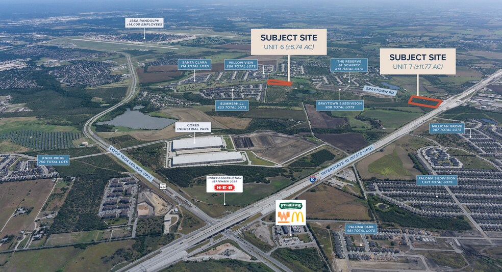 More Photos Of N Graytown & I-10 rd, Schertz Land For Sale