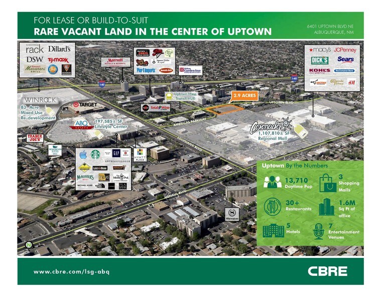 Primary Photo Of 6401 Uptown Blvd NE, Albuquerque Land For Lease