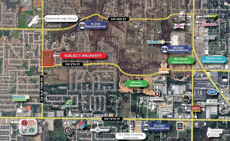 More Photos Of Elm Tree & SW 8th St, Bentonville Land For Sale