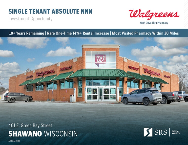 Primary Photo Of 401 E Green Bay St, Shawano Drugstore For Sale