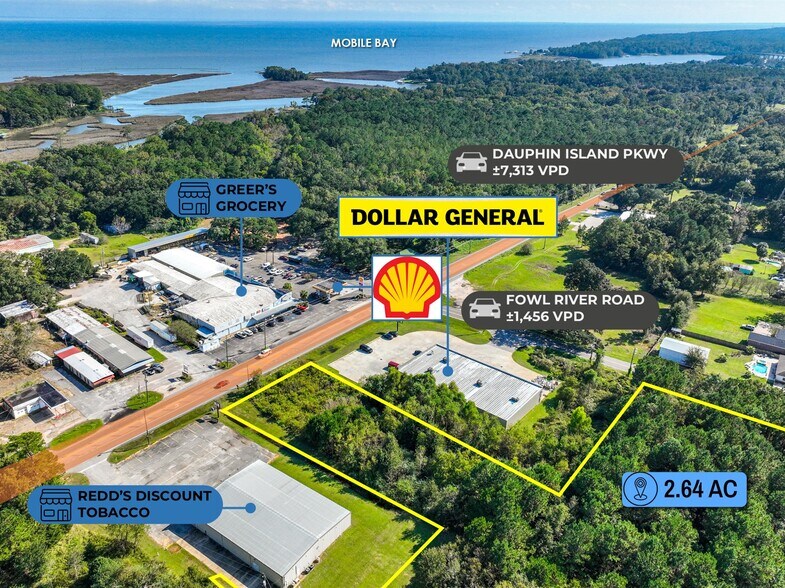 More Photos Of adj. to 3280 Fowl River Road, Theodore Land For Sale
