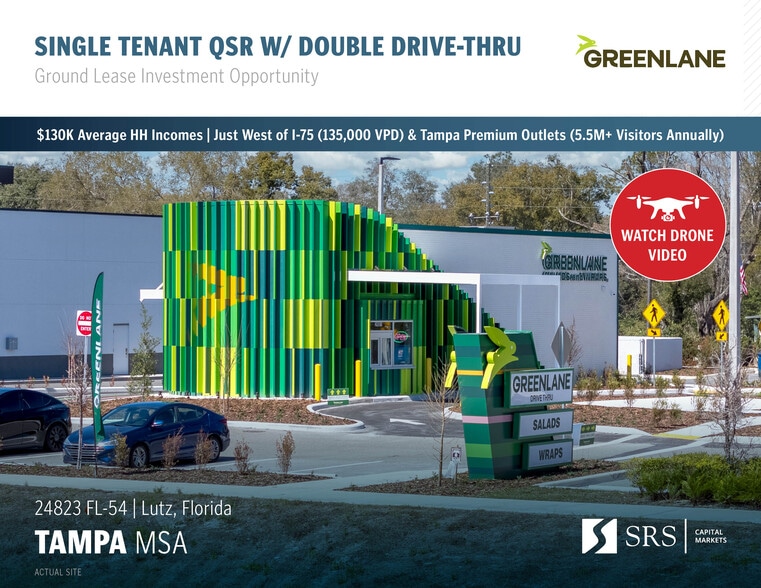 Primary Photo Of 24823 State Road 54, Lutz Fast Food For Sale