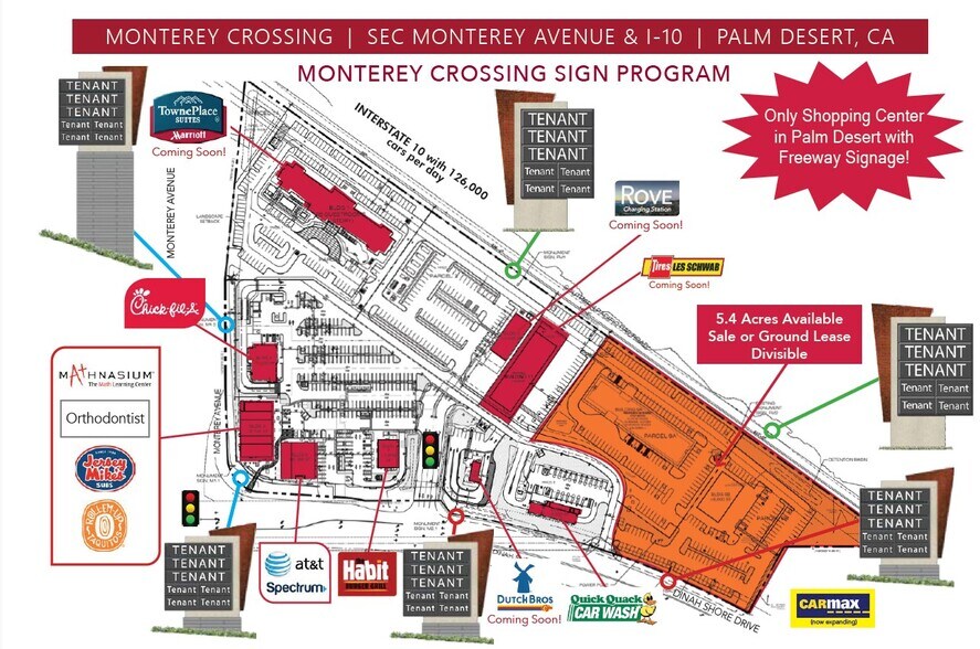 Primary Photo Of SEC Monterey Avenue & I-10, Palm Desert Land For Sale