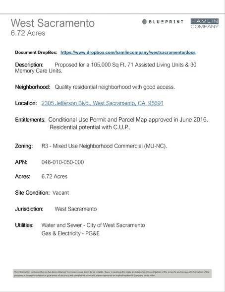 More Photos Of 2305 Jefferson Blvd, West Sacramento Land For Sale