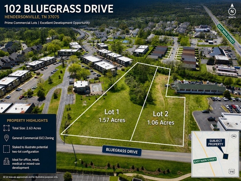 Primary Photo Of 102 Bluegrass Dr, Hendersonville Land For Sale