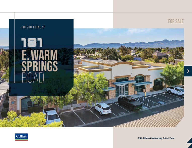 Primary Photo Of 181 E Warm Springs Rd, Las Vegas Office For Sale