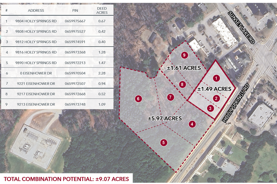 More Photos Of 9804 Holly Springs Rd, Holly Springs Land For Sale