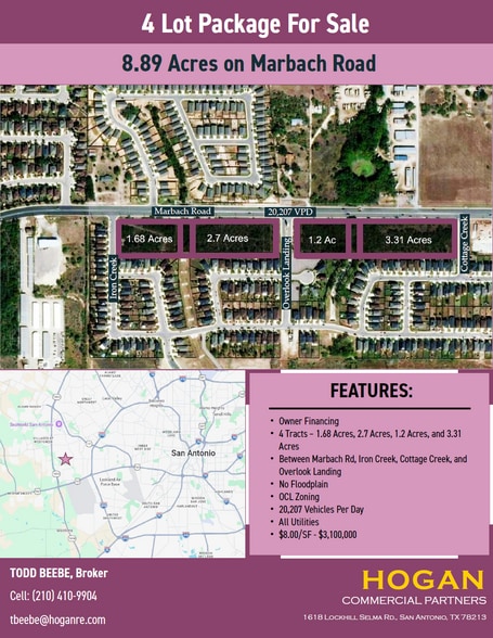 Primary Photo Of Marbach Rd & Overlook Landing Rd, San Antonio Land For Sale