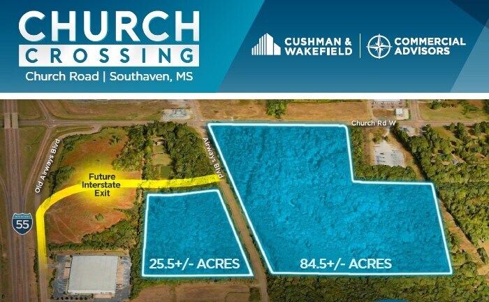 More Photos Of Church @ Airways Blvd, Southaven Land For Sale
