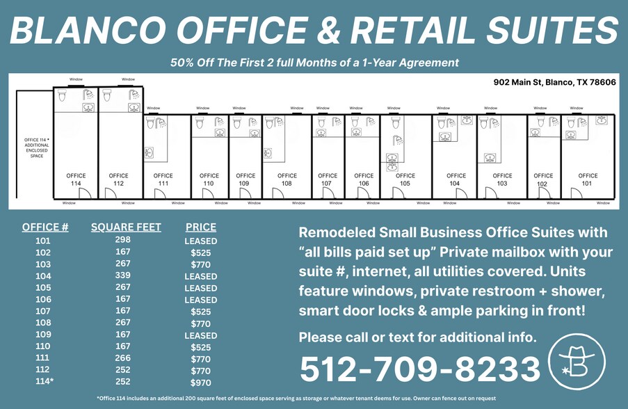 More Photos Of 902 Main St, Blanco Unknown For Lease