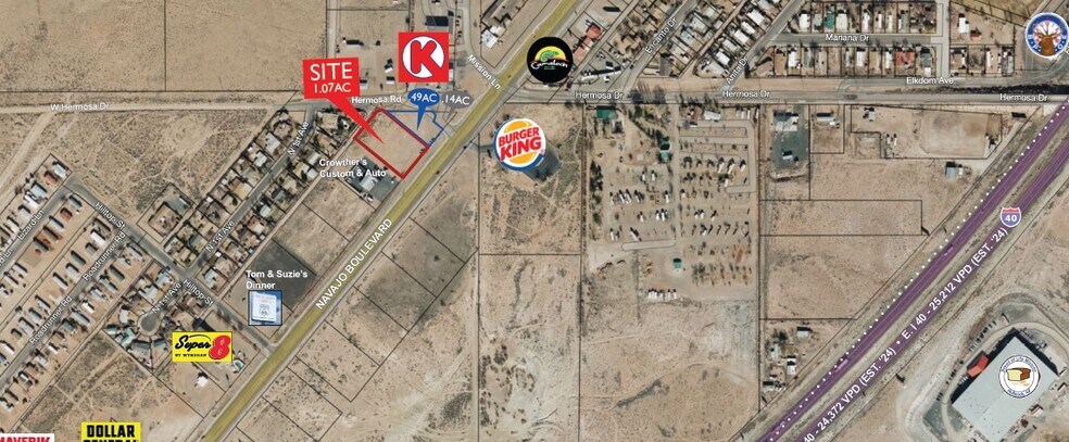 More Photos Of NAVAJO BLVD. NORTH OF I-40, Holbrook Land For Sale