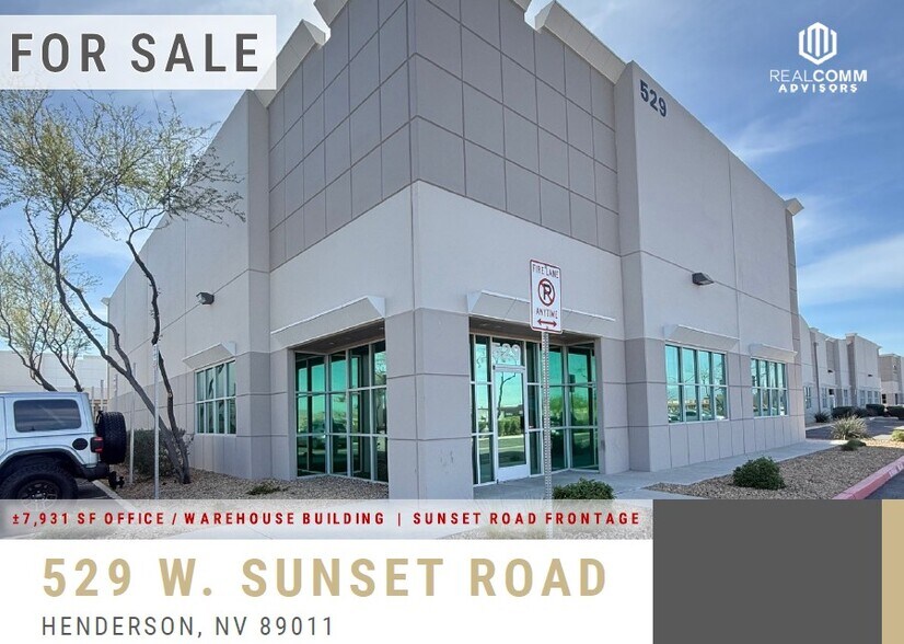 Primary Photo Of 529 W Sunset Rd, Henderson Distribution For Sale