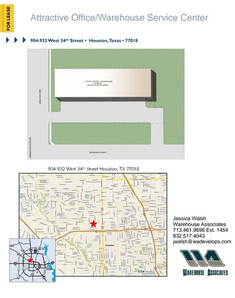 More Photos Of 904-932 W 34th St, Houston Warehouse For Lease