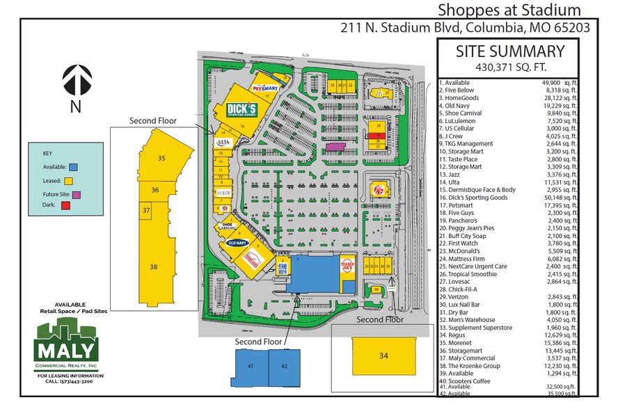 More Photos Of 215-227 N Stadium Blvd, Columbia Unknown For Lease