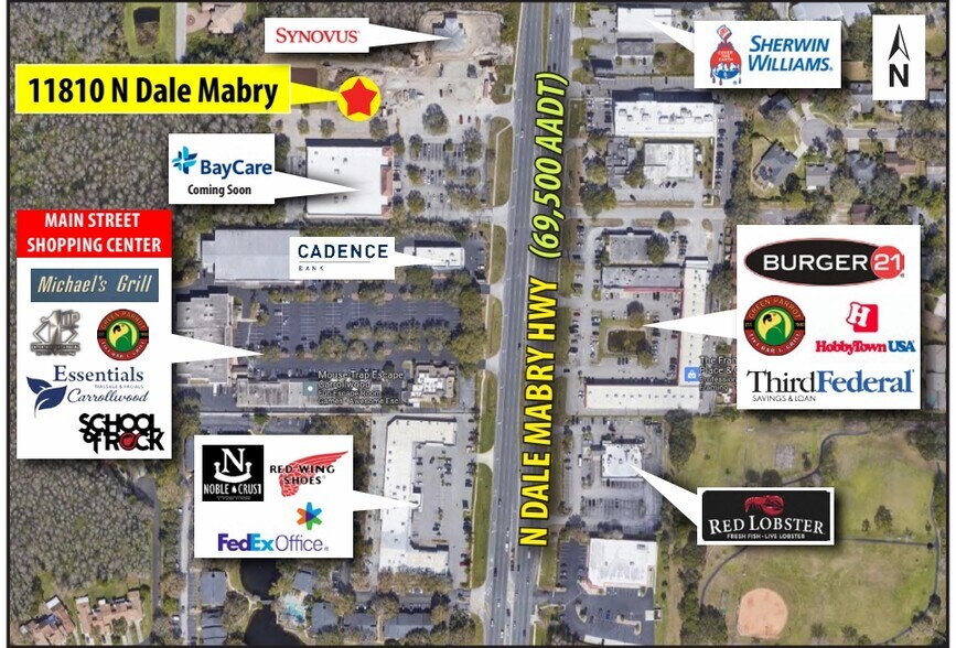 More Photos Of 11810 N Dale Mabry Hwy, Tampa General Retail For Lease