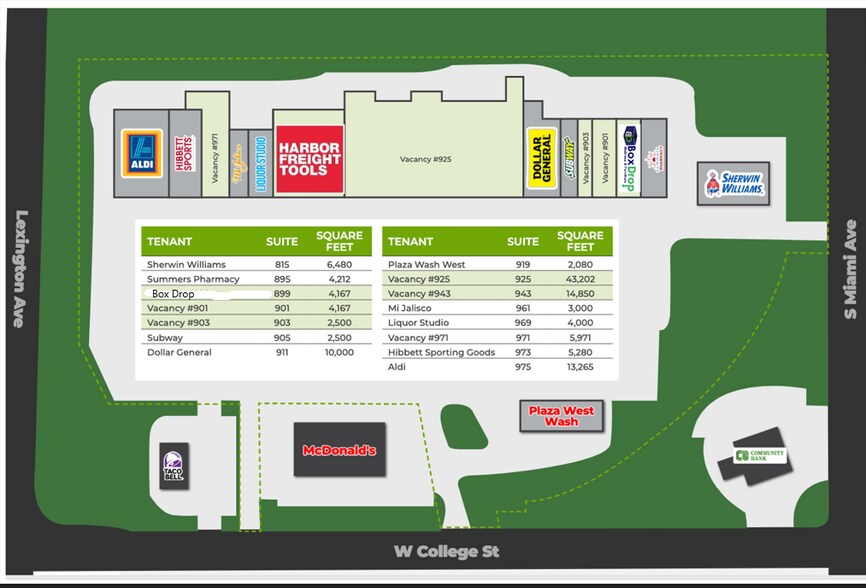 More Photos Of 895-975 W College St, Marshall Unknown For Lease