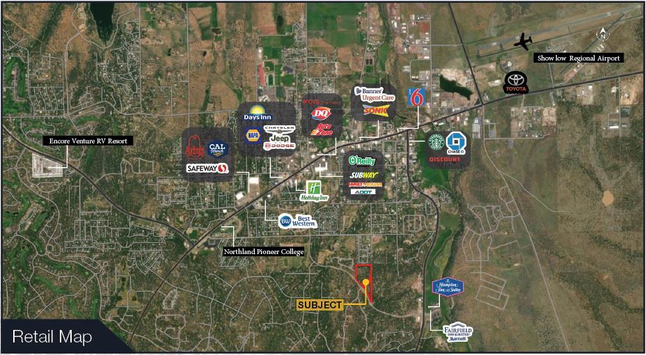 More Photos Of NWC & NEC of East Woolford Rd St @ S 8th St, Show Low Land For Sale
