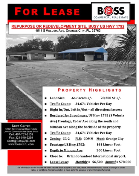 Primary Photo Of 1511 S Volusia Ave, Orange City Auto Repair For Lease