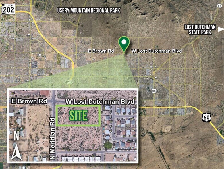 More Photos Of SEC Meridian & Lost Dutchman, Apache Junction Land For Sale