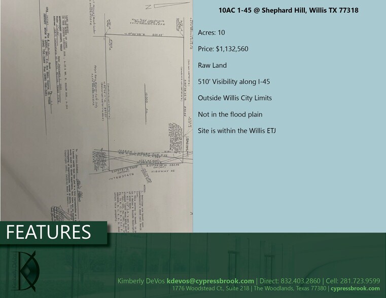 More Photos Of 0 I-45 & Shepherd Hill rd, Willis Land For Sale