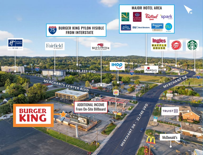 More Photos Of 319 Merchants Dr, Knoxville Fast Food For Sale