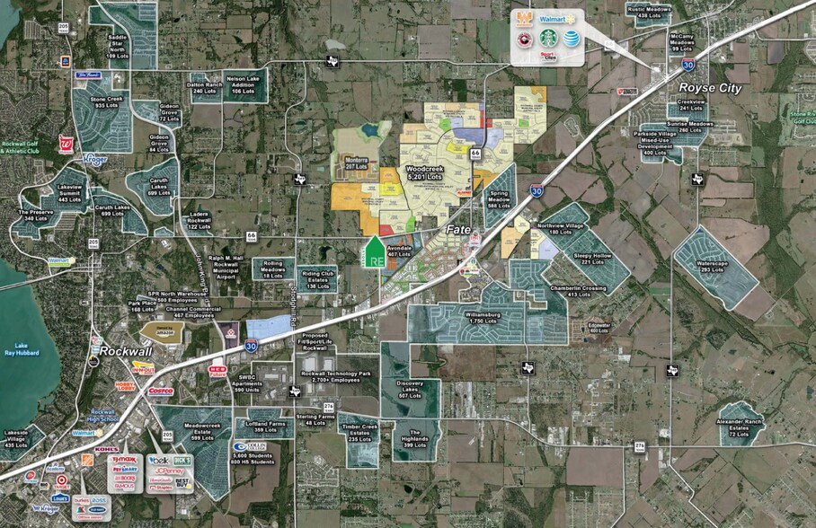 More Photos Of NWQ of 66 & Ben Payne Road hwy, Fate Land For Sale